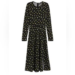 Banana Republic FLORAL MIDI DRESS WITH SLIT